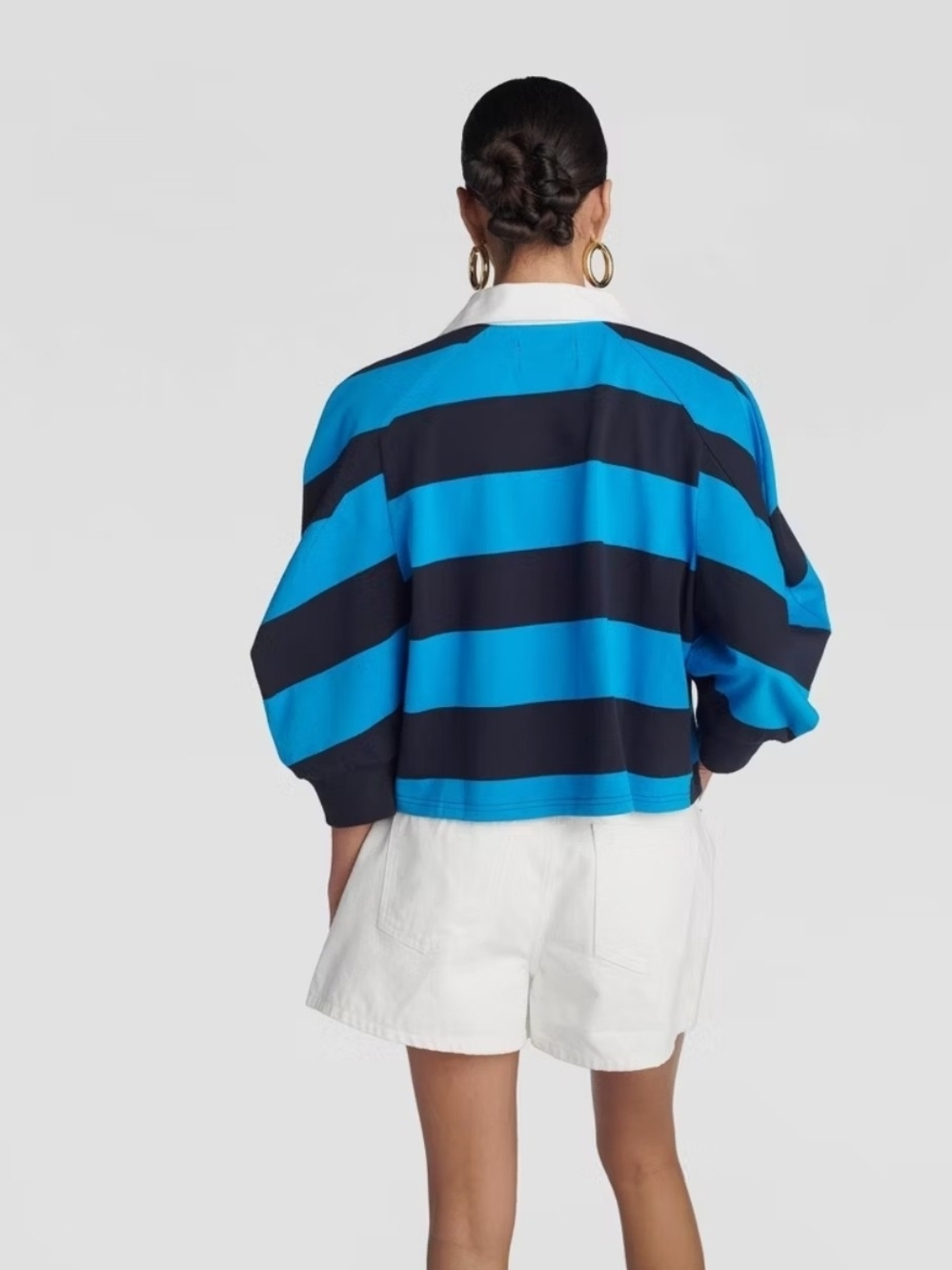KBB by KAHLANA Women's 'The Striped Crewneck T-Shirt - Picture 3 of 4